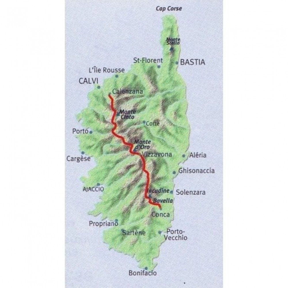 Corsica Pocket map GR20